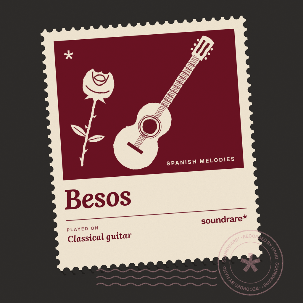 Besos Spanish classical guitar sample pack cover