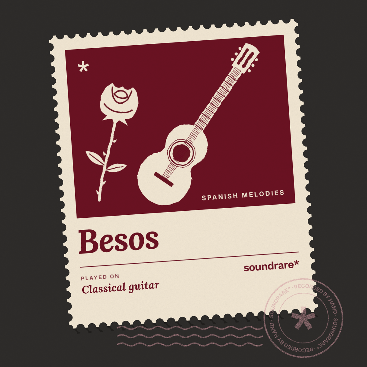 Besos Spanish classical guitar sample pack cover