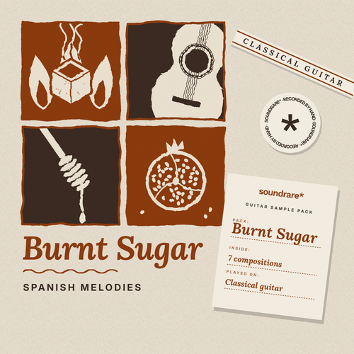 Burnt Sugar Spanish classical guitar sample pack cover