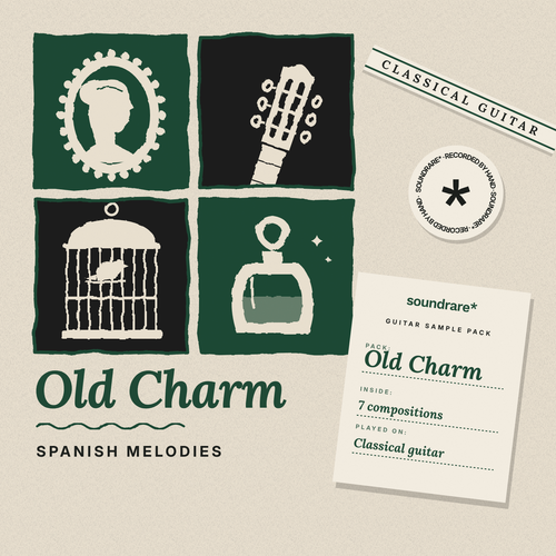 Old Charm Spanish classical guitar sample pack cover